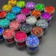 Paillettes irisées pour Nail Art lot de 10g paillettes holographiques Laser or/argent poudre