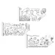 Grand rouleau de dessin pour enfants affiche de coloriage pour tout-petits autocollant mural