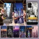 Coque de téléphone motif New York City Times Square étui pour Samsung Galaxy A12 A22 A32 A72
