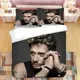 Ensemble de literie Johnny Hallyday imprimé en 3D couvre-lit taies d'oreiller couette linge de