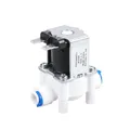 Électrovanne en plastique 12V 24V 220V 1/4 " tuyau à connexion rapide purificateur d'eau fontaine