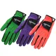 Gants de golf 3D Mesh Non-ald Micro Fiber pour hommes mitaines de golf Efunist main verte orange