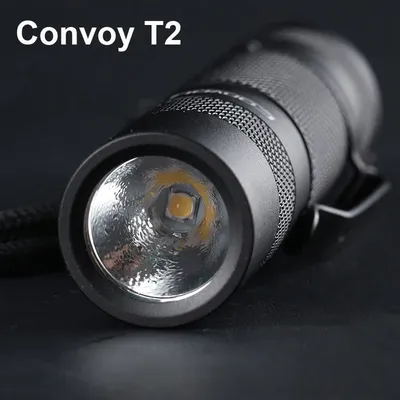 Mini lampe de poche Convoy T2 Cree Xical2 lanterne LED AA torche pêche camping travail EDC