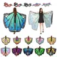 Costume d'Halloween avec Ailes de Papillon pour Femme Adulte Cosplay Cape