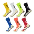 Chaussettes de football coordonnantes en silicone pour hommes et femmes chaussettes de sport en