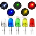 Kit de diodes LED 3MM 500 pièces 5 couleurs x 100 pièces couleurs mélangées rouge vert jaune