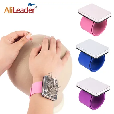 Bracelet magnétique en silicone pour la couture coussretours de poignet support de broche