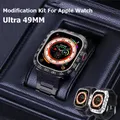 Bracelet + étui pour Apple Watch Ultra 49mm kit de modification de luxe boîtier métallique en
