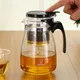 Service à thé fleur en verre avec degrés de chaleur bouilloire à café théière ensemble de verres