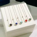 Collier de perles en Agate pour femmes bijou de marque populaire Simple rouge vert Malachite