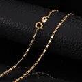 St.kunkka – collier en chaîne de corde remplie pour femmes couleur or jaune pendentif ras de cou