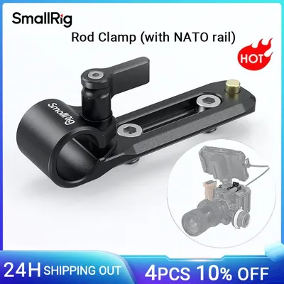 SmallRig – pince à tige avec Rail NATO légère et portable Compatible avec tige Standard de 15mm et
