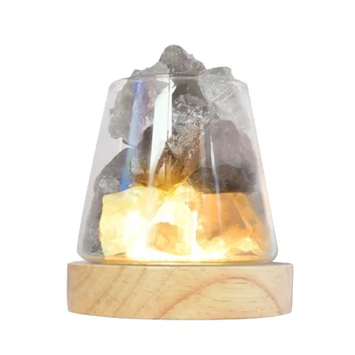 R2JD – diffuseur d'arôme en cristal naturel huile essentielle brume fraîche humidificateur pour