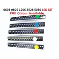 Kit de diodes LED SMD Wieshamm 100 pièces = 5 couleurs X 20 pièces 5050 5730 3528 1206 0805 0603