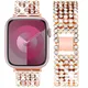 Bracelet en métal diamant pour Apple Watch Bracelet Ultra 2 49mm 41mm 45mm Bling Jewelry