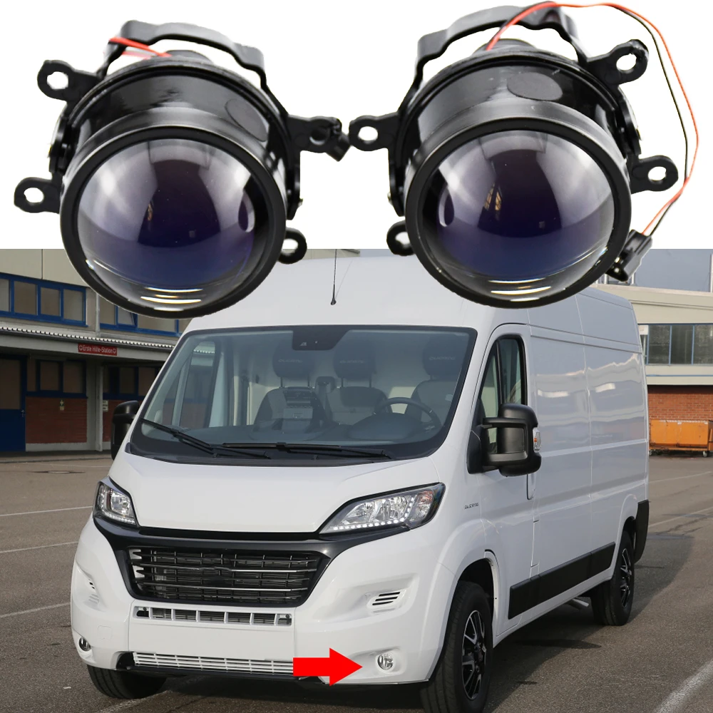 Phare antibrouillard LED pour Fiat Ducato, phares antibrouillard, feux de jour pour Fiat Ducato 250/290, Fiat 500 KrasnoPunto Sedici, 12V, H11, 2 pièces