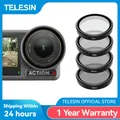 TELESIN-Ensemble de filtres d'objectif CPL cadre en alliage pour DJI OSMO Action 3 4 ND