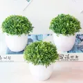 Plante artificielle en plastique réaliste boule verte vive pour mariage boules vertes