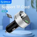 ORICO – chargeur double USB pour voiture allume-cigare avec lecteur de carte U disk TF pour