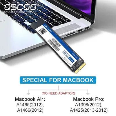 Oscoo-Disque dur SSD pour MacPlePro Capacité de mise à niveau 2012 Go 256 Go 1 To pour modèle