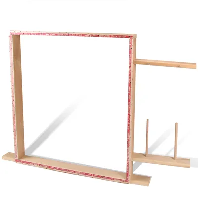 Kit de fabrication de tapis en bois cadre de touffetage pour tapis électrique adapté à l'affichage
