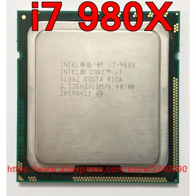 Original Intel CPU Core i7-980X Processeur Extreme Edition i7 980X 3.33GHz 12M 6-Core LIncome 1366