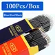 Recharges de stylo à bille 100mm 107 pièces/ensemble encre bleue/noire/rouge 0.7mm remplaçable