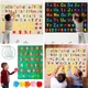 Jeu d'histoires en feutre pour enfants alphabet lettres et chiffres jouet préscolaire coloré ABC