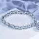 Bracelet de luxe en diamant à haute teneur en carbone pour femmes bijoux de luxe style princesse