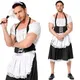 Ensemble de Robe Lolita Noire et Blanche pour Homme Uniforme de Majordome Costume de Cosplay