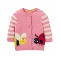 Little maven-Pull pour petites filles joli manteau dessin animé cardigan pour enfants de 2 à 7