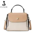 FOXER-Sac à bandoulière en cuir fendu pour femme sac à main anglais pour femme sac messager à la