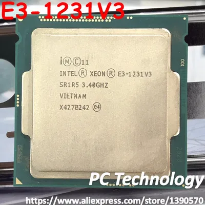 Original Intel Xeon E3-1231V3 CPU 3.40GHz 8M LIncome 1150 facades-core E3-1231 de bureau processeur