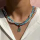 Collier de perles arc-en-ciel multicouche pour femmes perlé de cristal transparent GUNIBear