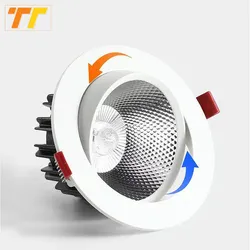 Downlights LED à intensité variable 7W 9W spots 12W 15W AC90V-260V 5W 18W 24W COB puce plafonniers