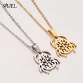 SMJEL-Collier scarabée égyptien en acier inoxydable pendentif scarabée collier géométrique bijoux