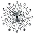 Grande horloge murale moderne en cristal de diamant vintage art en métal Sunaged luxe design