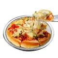 Écran à Pizza plat en aluminium de 6 à 22 pouces plaque de cuisson ronde filet métallique