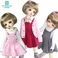 Vêtements de poupée BJD YOSD 30cm robe à bretelles à la mode rose gris kaki rouge rose 1/6