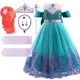 Costume de sirène Ariel pour enfants robe de princesse cosplay vêtements de paupières petite