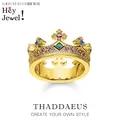 Bague Royale Couronne d'Or pour Femme Bijoux Fins Reine d'Europe Cadeau Bohème Neuf Printemps