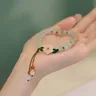 Bracelet de perles de fleurs de style prairie pour femmes style chinois étape par étape