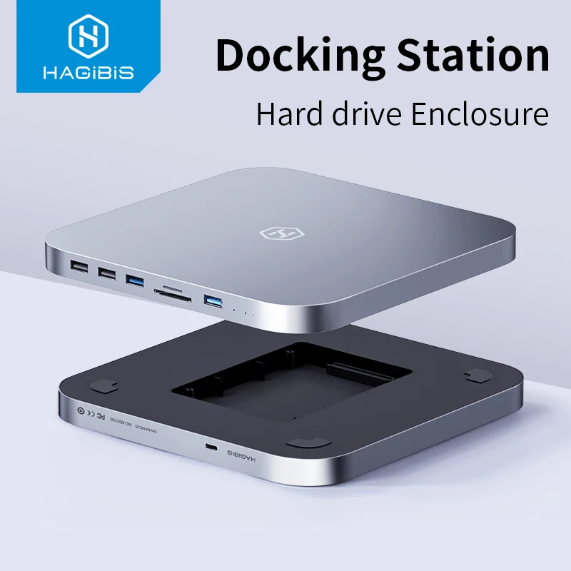 Hagibis USB C Hub avec boîtier de disque dur Station d