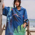 Nu-juin – peignoir à langer en microfibre cape combinaison de plage serviette Poncho d'extérieur