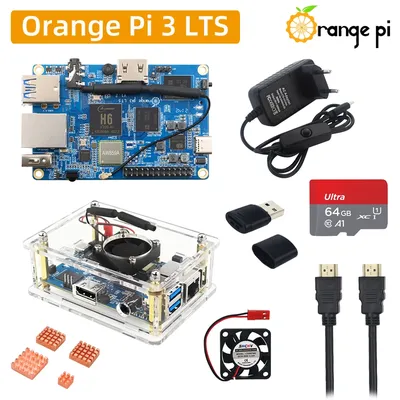 Orange Pi-Dissipateur de chaleur d'alimentation avec boîtier en option câble compatible HDMI carte