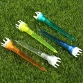 Paquet de 50 en plastique assorti Golf couronne forme Booster tés 78mm frottement réduire té