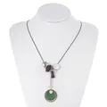 Collier long vintage pour femme perles de cristal géométrique métal mode rétro bijoux cadeaux