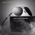 VEITHDIA – lunettes de soleil polarisées en aluminium pour homme et femme accessoire de mode pour