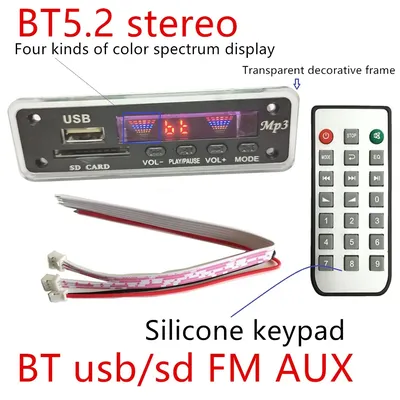 Lecteur stéréo 5.2 BT 5V/12V décodeur Audio MP3 sans fil équipement de Home cinéma pièces de