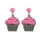 KUGUYS-Boucles d'oreilles pendantes en acrylique rose pour femme bijoux fantaisie accessoires